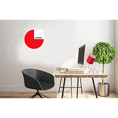 Homemania PANTONE Slice Wall Clock - Modern design, Silent, Metal, 40cm Homemania PANTONE Slice Wall Clock - Modern design, Silent, Metal, 40cm