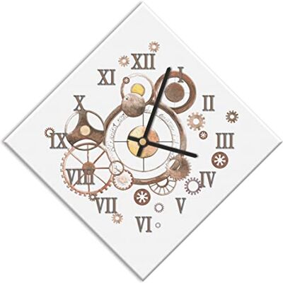 MARELI Wall Clock - Silent Laminated Finish - 42x42cm - Italy MARELI Wall Clock - Silent Laminated Finish - 42x42cm - Italy