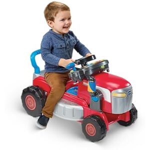 VTech 3-in-1 Mow and Grow Tractor, Ride-On Tractor, Push-Along Mower, Includes Driver Panel, Imaginative Play, Sound Effects, Interactive Play Suitable for Ages 12, 18, 24 Months, English Version VTech 3-in-1 Mow and Grow Tractor, Ride-On Tractor, Push-Along Mower, Includes Driver Panel, Imaginative Play, Sound Effects, Interactive Play Suitable for Ages 12, 18, 24 Months, English Version