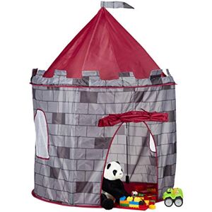 Relaxdays Knight’s Castle Play Tent, Medieval Playhouse for Boys, Ages 3 and Up, HxWxD: 125 x 105 x 105 cm, Grey Relaxdays Knight’s Castle Play Tent, Medieval Playhouse for Boys, Ages 3 and Up, HxWxD: 125 x 105 x 105 cm, Grey
