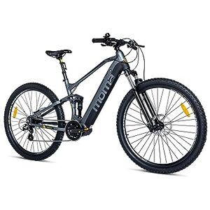 Moma Bikes, EMTB 27,5" PRO FS Crank Motor, Aluminum, Full SHIMANO Altus 8 Speeds, Hydraulic Disc Brakes & Integrated Battery Ion Lithium 48V 13Ah