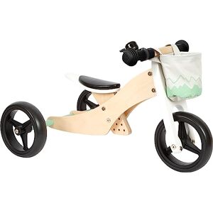 Small Foot Training Bike and Trike Salvia Green, balance tricycle, with adjustable seat and rubberised wheels, 12414 Small Foot Training Bike and Trike Salvia Green, balance tricycle, with adjustable seat and rubberised wheels, 12414