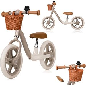 lionelo ALEX Kids' Balance Bike for kids Age 3+ Up to 30kg Lightweight, Adjustable Seat & Handlebar, EVA Foam Wheels, Basket, Bell, Training Bicycle, Gift for Boys & Girls (BEIGE, ALEX PLUS) lionelo ALEX Kids' Balance Bike for kids Age 3+ Up to 30kg Lightweight, Adjustable Seat & Handlebar, EVA Foam Wheels, Basket, Bell, Training Bicycle, Gift for Boys & Girls (BEIGE, ALEX PLUS)