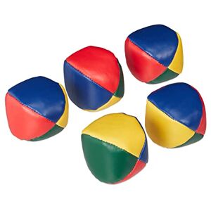 Relaxdays Juggling Balls Set of 5, Soft, Colourful, Ø 6.5 cm for Beginners & Professionals, Children & Adults Relaxdays Juggling Balls Set of 5, Soft, Colourful, Ø 6.5 cm for Beginners & Professionals, Children & Adults
