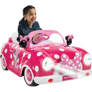 Huffy Disney Minnie Mouse Girls Electric Ride On Car 6v Battery Powered Motorised Car Fun + Sounds + Lights, Pink Huffy Disney Minnie Mouse Girls Electric Ride On Car 6v Battery Powered Motorised Car Fun + Sounds + Lights, Pink