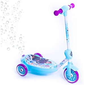 Huffy Disney Frozen Bubble Electric Scooter For Kids 6+ Years 6v Battery Toy Ride On Scooter With Bubble Machine ft Anna, Elsa & Olaf, Blue, One Size Huffy Disney Frozen Bubble Electric Scooter For Kids 6+ Years 6v Battery Toy Ride On Scooter With Bubble Machine ft Anna, Elsa & Olaf, Blue, One Size