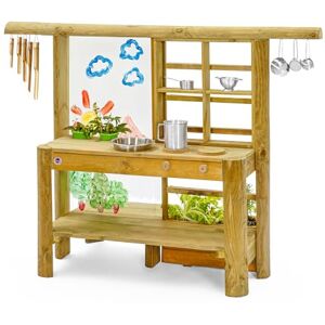 Plum Discovery Outdoor Mud Pie Kitchen Sensory Play Built in Planter-Garden Tools, Sink, Cooking Utensils, Easy Clean Paint Screen with Water Based Paint, Suitable for 3 Years Plus (110401C108) Plum Discovery Outdoor Mud Pie Kitchen Sensory Play Built in Planter-Garden Tools, Sink, Cooking Utensils, Easy Clean Paint Screen with Water Based Paint, Suitable for 3 Years Plus (110401C108)
