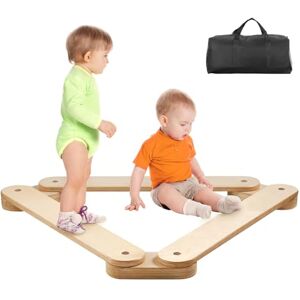 VEVOR Balance Beam Stepping Stones, 3 PCS Wooden Toddler Balance Boards, Montessori Toy for Kids 2-6, Build Coordination and Gross Motor Skills, Gymnastics Course Indoor & Outdoor for Girls Boys Gift VEVOR Balance Beam Stepping Stones, 3 PCS Wooden Toddler Balance Boards, Montessori Toy for Kids 2-6, Build Coordination and Gross Motor Skills, Gymnastics Course Indoor & Outdoor for Girls Boys Gift