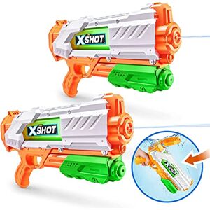 XSHOT Water Fast-Fill Medium Water Blaster 2 Pack, Water Gun, Summer Outdoor Pool Toy (2 Water Blasters Included), mailer box XSHOT Water Fast-Fill Medium Water Blaster 2 Pack, Water Gun, Summer Outdoor Pool Toy (2 Water Blasters Included), mailer box
