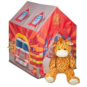Relaxdays Firehouse Tent, Large Playhouse For Boys & Girls, Indoor Use, 3 Years & Up, 103 x 71 x 94 cm, Red Relaxdays Firehouse Tent, Large Playhouse For Boys & Girls, Indoor Use, 3 Years & Up, 103 x 71 x 94 cm, Red