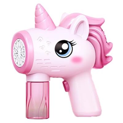 Generic Unicorn Electric Bubble Blaster Automatic Bubble Gun with Light for Kids and Toddlers Birthday Gifts for 3 4 5 6 Years Old Boys Girls Outdoor Generic Unicorn Electric Bubble Blaster Automatic Bubble Gun with Light for Kids and Toddlers Birthday Gifts for 3 4 5 6 Years Old Boys Girls Outdoor