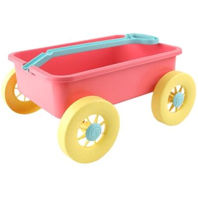 QUILSTM Kids Wagon Cart Outdoor Toy Unique Storage Space For Summer Sand Play Essentials Wagon Toy Is Trolley For Kids To Play Outdoors Pretend Outdoor Vehicle QUILSTM Kids Wagon Cart Outdoor Toy Unique Storage Space For Summer Sand Play Essentials Wagon Toy Is Trolley For Kids To Play Outdoors Pretend Outdoor Vehicle