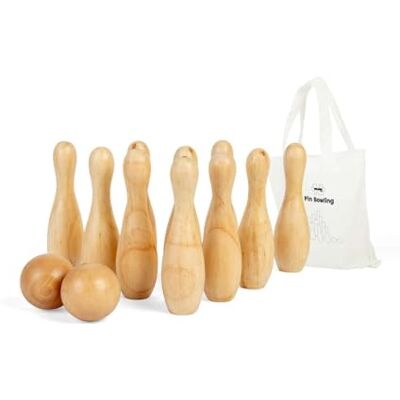 Bigjigs Toys 10 Pin Bowling Set 12pcs Wooden Skittles, Garden Sets & Lawn Games, Eco Friendly Gifts For Toddlers & Kids, Age 2 Years Old + Bigjigs Toys 10 Pin Bowling Set 12pcs Wooden Skittles, Garden Sets & Lawn Games, Eco Friendly Gifts For Toddlers & Kids, Age 2 Years Old +
