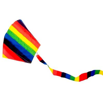 Brookite from Peterkin Rainbow Foil Kite Multicolour 36cm x 54cm kids kite with 1 handle Kites Outdoor Toys Sports & Leisure Ages 3+ Brookite from Peterkin Rainbow Foil Kite Multicolour 36cm x 54cm kids kite with 1 handle Kites Outdoor Toys Sports & Leisure Ages 3+