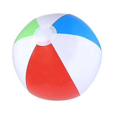 HENBRANDT Red, Green, Blue and White Inflatable Beach Balls 40cm 50cm 60cm Stripe Ball Kids Summer Fun Beachball Football Game Garden Paddling Pool Inflatable Toys for Children and Toddlers HENBRANDT Red, Green, Blue and White Inflatable Beach Balls 40cm 50cm 60cm Stripe Ball Kids Summer Fun Beachball Football Game Garden Paddling Pool Inflatable Toys for Children and Toddlers