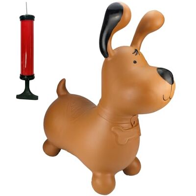 Happy Hopperz Brown Dog Space Hopper Kids Outdoor Toys with One Way Valve & Pump Animal Hopper for Indoor/Outdoor Fun 12 Months to 5 Years Bouncy Hopper for Toddlers Inflatable Toy Happy Hopperz Brown Dog Space Hopper Kids Outdoor Toys with One Way Valve & Pump Animal Hopper for Indoor/Outdoor Fun 12 Months to 5 Years Bouncy Hopper for Toddlers Inflatable Toy