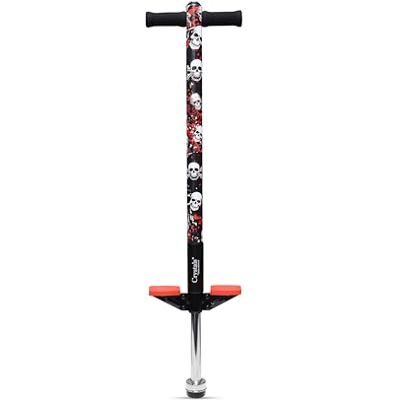 Crystals Pogo Stick for Kids, Boys and Girls – Foam Handle, Spring & Anti-Slip Foot Pegs for Safe, Fun Exercise – Max Weight 35kg (SKULL BOUNCE) Crystals Pogo Stick for Kids, Boys and Girls – Foam Handle, Spring & Anti-Slip Foot Pegs for Safe, Fun Exercise – Max Weight 35kg (SKULL BOUNCE)
