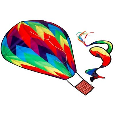Brookite from Peterkin Air Balloon Kite Multicoloured Hot Air Balloon themed Kite 90cm x 63cm Ripstop Polyester with 1 handle Kites Outdoor Toys Sport & Leisure Ages 3+ Brookite from Peterkin Air Balloon Kite Multicoloured Hot Air Balloon themed Kite 90cm x 63cm Ripstop Polyester with 1 handle Kites Outdoor Toys Sport & Leisure Ages 3+
