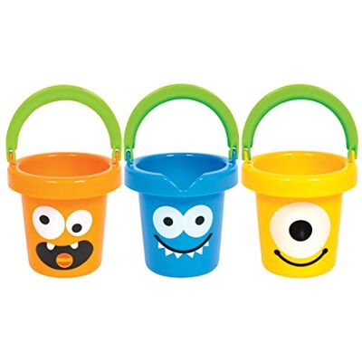 Gowi 558-14 Funny Monster Bucket (Set of 3) Gowi 558-14 Funny Monster Bucket (Set of 3)