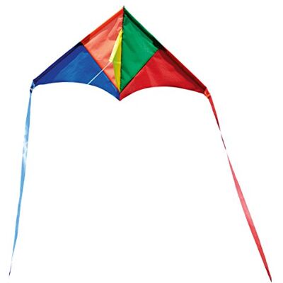 Brookite from Peterkin Mini Delta Kite Multicolour Traditional Kite 22cm x 46cm Spinnaker Nylon with 1 handle Kites Outdoor Toys Sport & Leisure Ages 3+ Brookite from Peterkin Mini Delta Kite Multicolour Traditional Kite 22cm x 46cm Spinnaker Nylon with 1 handle Kites Outdoor Toys Sport & Leisure Ages 3+