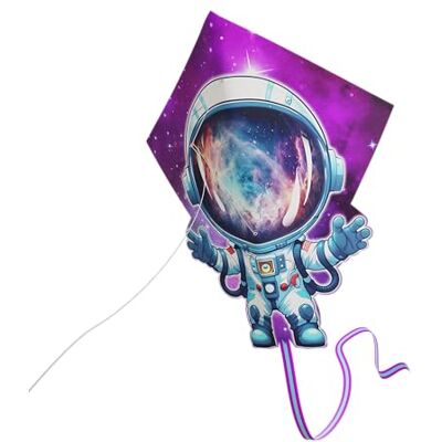 Brookite , Astronaut Kite, 56 x 61 cm pop-up kite with handle and easy clip, great for beginners, Kites, Outdoor Toys, Ages 4+ Brookite , Astronaut Kite, 56 x 61 cm pop-up kite with handle and easy clip, great for beginners, Kites, Outdoor Toys, Ages 4+