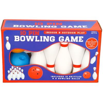 eMKay ® Ultimate Bowling Game Set – 10 Skittles with 2 Durable Balls (Orange & Blue) – Indoor & Outdoor Ten-Pin Bowling Toy – Lightweight Family Garden Activity Set eMKay ® Ultimate Bowling Game Set – 10 Skittles with 2 Durable Balls (Orange & Blue) – Indoor & Outdoor Ten-Pin Bowling Toy – Lightweight Family Garden Activity Set