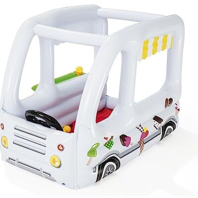 Bestway Up, In & Over Ball Pit Ice Cream Truck,White,52268 Bestway Up, In & Over Ball Pit Ice Cream Truck,White,52268
