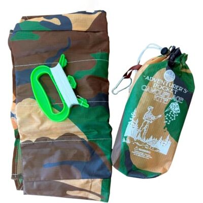 House of Marbles Pocket Camouflage Kite Foldable Nylon Outdoor Toy with Pouch & Carabiner Clip, Easy to Fly for Beach, Park & Travel House of Marbles Pocket Camouflage Kite Foldable Nylon Outdoor Toy with Pouch & Carabiner Clip, Easy to Fly for Beach, Park & Travel