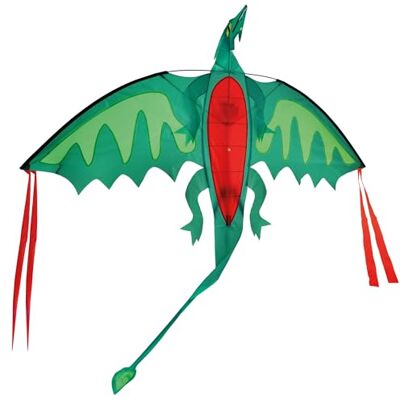 Brookite from Peterkin Chinese Dragon Kite Green and Red Dragon themed Kite 140cm x 158cm Spinnaker Nylon with 1 handle Kites Outdoor Toys Sport & Leisure Ages 3+ Brookite from Peterkin Chinese Dragon Kite Green and Red Dragon themed Kite 140cm x 158cm Spinnaker Nylon with 1 handle Kites Outdoor Toys Sport & Leisure Ages 3+