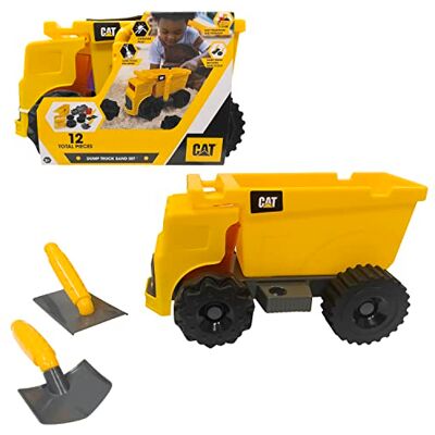 CAT Construction Toys, Sandbox Construction, Dump Truck Sand Set with Sand Accessories, Ages 3 and up CAT Construction Toys, Sandbox Construction, Dump Truck Sand Set with Sand Accessories, Ages 3 and up