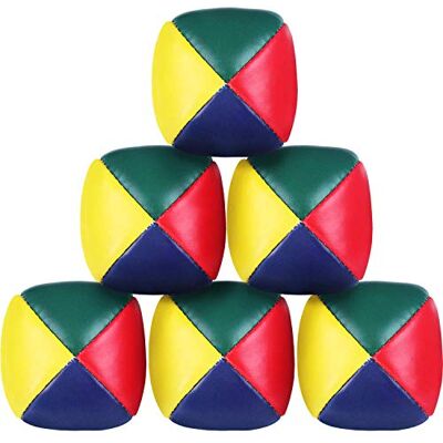 Dzxin 6 Pcs Juggling Balls Set for Beginners Durable and Soft Easy Juggle Balls Quality Mini Durable Juggle Balls, Soft and Easy for Beginners Juggle Dzxin 6 Pcs Juggling Balls Set for Beginners Durable and Soft Easy Juggle Balls Quality Mini Durable Juggle Balls, Soft and Easy for Beginners Juggle