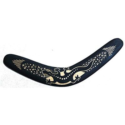 Terrapin Trading Ltd 36cm Hand Carved Gecko Lizard Indonesian Balinese Boomerang Terrapin Trading Ltd 36cm Hand Carved Gecko Lizard Indonesian Balinese Boomerang