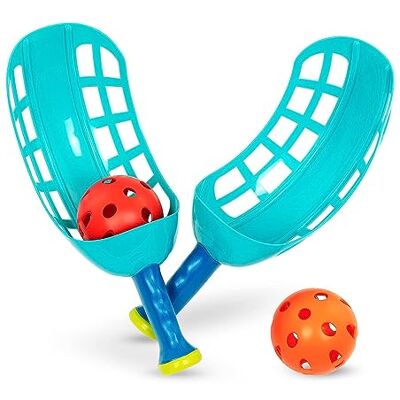 Battat – Classic Scoop & Toss Playset – 4 Pieces Catch & Throw Game – Coordination & Physical Activity – Outdoor, Summer Toys – 5 Years + – Catch A Ball Playset Battat – Classic Scoop & Toss Playset – 4 Pieces Catch & Throw Game – Coordination & Physical Activity – Outdoor, Summer Toys – 5 Years + – Catch A Ball Playset