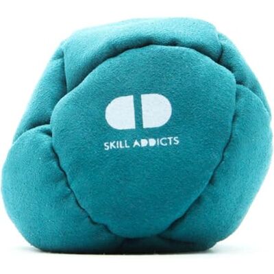 Skill Addicts Starter Footbag Hacky Sack for Tricks & Beginners Soft 8-panel sand filled hacky sack for easy stalls and kicks. Includes SkillAddicts foot bag app to learn tricks Skill Addicts Starter Footbag Hacky Sack for Tricks & Beginners Soft 8-panel sand filled hacky sack for easy stalls and kicks. Includes SkillAddicts foot bag app to learn tricks