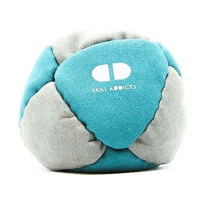 Skill Addicts Starter Footbag Hacky Sack for Tricks & Beginners Soft 8-panel sand filled hacky sack for easy stalls and kicks. Includes SkillAddicts foot bag app to learn tricks Skill Addicts Starter Footbag Hacky Sack for Tricks & Beginners Soft 8-panel sand filled hacky sack for easy stalls and kicks. Includes SkillAddicts foot bag app to learn tricks