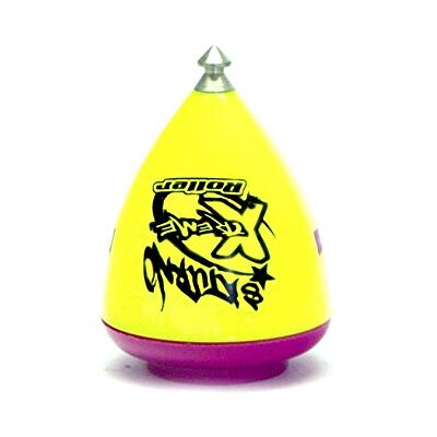 Trompos Space Saturno Xtreme Spinning Top Roller Tip (Yellow Body/Purple Lid) Trompos Space Saturno Xtreme Spinning Top Roller Tip (Yellow Body/Purple Lid)