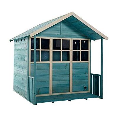 Plum Deckhouse Wooden Playhouse Teal Plum Deckhouse Wooden Playhouse Teal