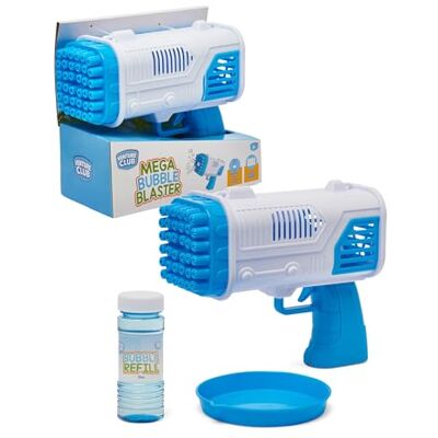 Hunter Price International Venture Club Mega Bubble Blaster for Kids, Aged 3+ Trigger Action Bubble Machine, Bubbles for Toddlers, Garden Toys & Games for Outdoor Play, Easy Setup, Blue Hunter Price International Venture Club Mega Bubble Blaster for Kids, Aged 3+ Trigger Action Bubble Machine, Bubbles for Toddlers, Garden Toys & Games for Outdoor Play, Easy Setup, Blue