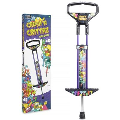 Xootz Pogo Stick Jumper Stick for Kids Boys and Girls, Crush N’ Crittaz Design, Purple Xootz Pogo Stick Jumper Stick for Kids Boys and Girls, Crush N’ Crittaz Design, Purple
