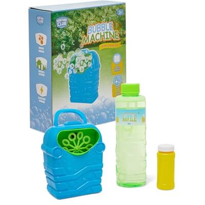 Hunter Price International Venture Club Bubble Machine for Kids with 1L Solution, Aged 3+ Automatic Bubble Blower, Bubbles for Toddlers, Garden Toys & Games for Outdoor Play, Party & Active Fun, Blue Hunter Price International Venture Club Bubble Machine for Kids with 1L Solution, Aged 3+ Automatic Bubble Blower, Bubbles for Toddlers, Garden Toys & Games for Outdoor Play, Party & Active Fun, Blue