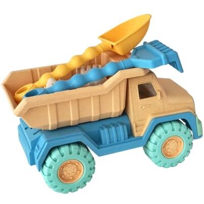 Yjcnelcr Digging Play Set with Dump Truck Shovel Mold, Yellow Beach Sandbox Toys for Pretend Carrying Games and Backyard Outings Yjcnelcr Digging Play Set with Dump Truck Shovel Mold, Yellow Beach Sandbox Toys for Pretend Carrying Games and Backyard Outings