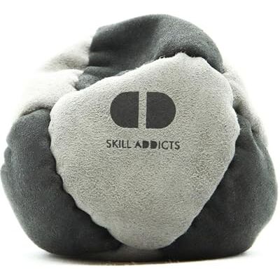 Skill Addicts Starter Footbag Hacky Sack for Tricks & Beginners Soft 8-panel sand filled hacky sack for easy stalls and kicks. Includes SkillAddicts foot bag app to learn tricks Skill Addicts Starter Footbag Hacky Sack for Tricks & Beginners Soft 8-panel sand filled hacky sack for easy stalls and kicks. Includes SkillAddicts foot bag app to learn tricks