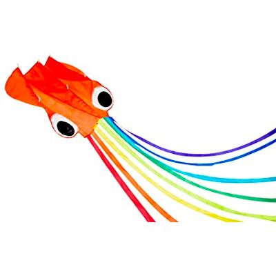 Brookite from Peterkin Octopus Kite Bright orange Octopus design 60cm x 58cm kids kite with 1 handle Kites Outdoor Toys Sports & Leisure Ages 3+ Brookite from Peterkin Octopus Kite Bright orange Octopus design 60cm x 58cm kids kite with 1 handle Kites Outdoor Toys Sports & Leisure Ages 3+