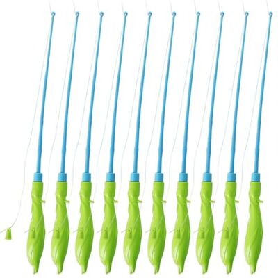 Imooreshine 10 Pack Toy Fishing Pole, Educational Fishing Toy for Toddlers and Kids, Outdoor Pool Party Game Imooreshine 10 Pack Toy Fishing Pole, Educational Fishing Toy for Toddlers and Kids, Outdoor Pool Party Game