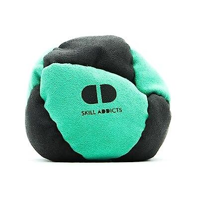 Skill Addicts Starter Footbag Hacky Sack for Tricks & Beginners Soft 8-panel sand filled hacky sack for easy stalls and kicks. Includes SkillAddicts foot bag app to learn tricks Skill Addicts Starter Footbag Hacky Sack for Tricks & Beginners Soft 8-panel sand filled hacky sack for easy stalls and kicks. Includes SkillAddicts foot bag app to learn tricks