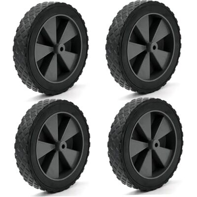 Vistnale Rubber Wheel, 4-Pack Folding Wagon Replacement Wheels 5 Inch Hand Truck Tires Fit for Most Camping Carts & Utility Wagons Vistnale Rubber Wheel, 4-Pack Folding Wagon Replacement Wheels 5 Inch Hand Truck Tires Fit for Most Camping Carts & Utility Wagons