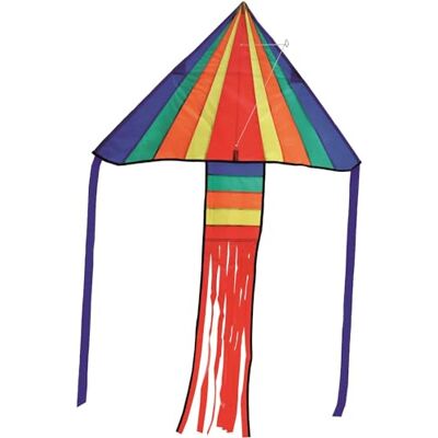 Brookite from Peterkin Rainbow Delta Kite Multicolour Kite 72cm x 56cm Spinnaker Nylon with 1 handle Kites Outdoor Toys Sport & Leisure Ages 3+ Brookite from Peterkin Rainbow Delta Kite Multicolour Kite 72cm x 56cm Spinnaker Nylon with 1 handle Kites Outdoor Toys Sport & Leisure Ages 3+