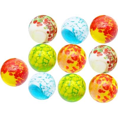 ARSUK Large Glass Marbles Handmade 10pcs (25mm) Shooter Marbles, Large Glass Marble Run Accessories, Multi-Colour Set for Sports, Indoor & Outdoor Games (Dotted) ARSUK Large Glass Marbles Handmade 10pcs (25mm) Shooter Marbles, Large Glass Marble Run Accessories, Multi-Colour Set for Sports, Indoor & Outdoor Games (Dotted)