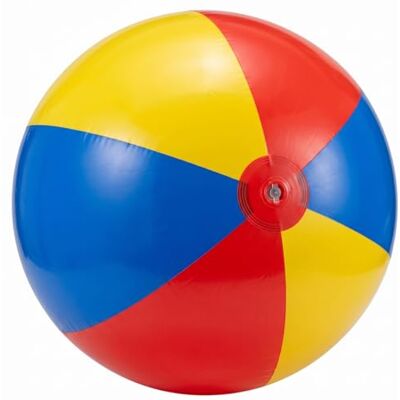 Tsawntd Inflatable Beach Ball, 31.5 inch Giant Inflatable Ball Soft Pvc Outdoor Play Beach Balls For Kids, Red Yellow Blue Tsawntd Inflatable Beach Ball, 31.5 inch Giant Inflatable Ball Soft Pvc Outdoor Play Beach Balls For Kids, Red Yellow Blue
