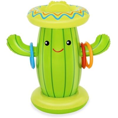 Bestway Inflatable Sprinkler, Cacti Water Fun with Ring Toss Game, Summer Outdoor Games Bestway Inflatable Sprinkler, Cacti Water Fun with Ring Toss Game, Summer Outdoor Games